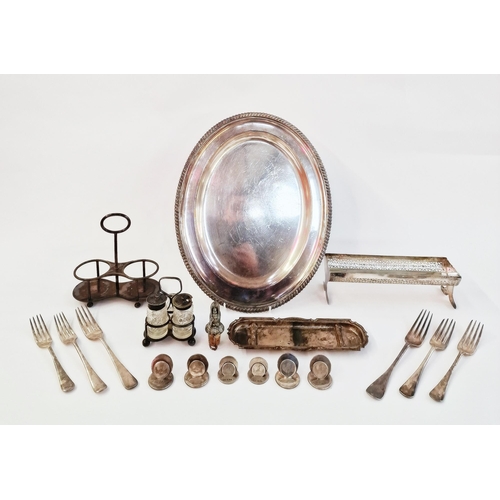 151 - Various silver plated ware to include a large EPNS platter, labelled H B & H Silver Soldered on the ... 