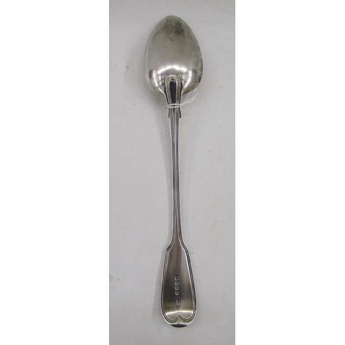 41 - George III silver gravy spoon, fiddle pattern, London 1808 by Solomon Hougham, 111g/3.5ozt