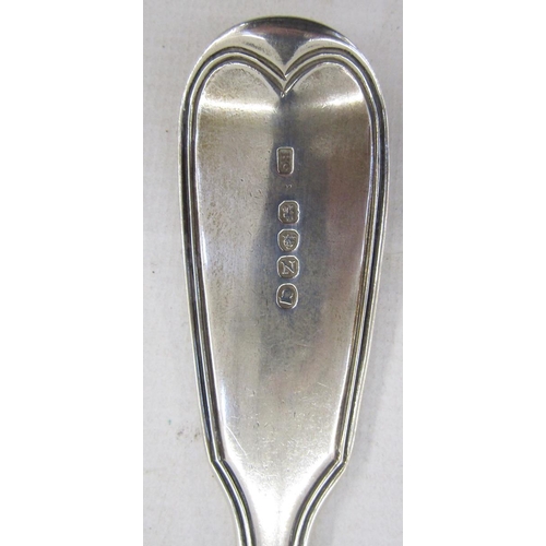 41 - George III silver gravy spoon, fiddle pattern, London 1808 by Solomon Hougham, 111g/3.5ozt