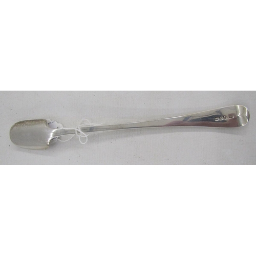 44 - George III silver stilton scoop, 22cm long, hallmarked London 1809, by Solomon Hougham, 50g/1.6ozt