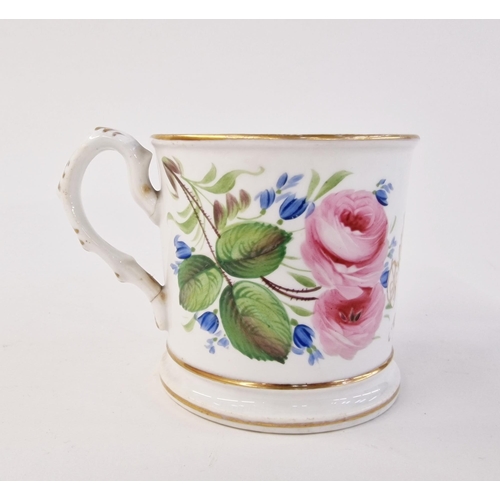 481 - WITHDRAWN Staffordshire porcelain named and dated mug, gilt with name 'Bertram Herbert Lyne Stivens,... 