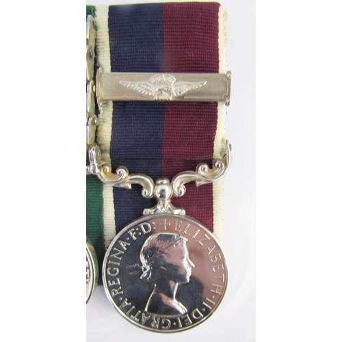 567 - Two Queen Elizabeth II RAF medals, campaign service and for long service and good conduct, awarded t... 