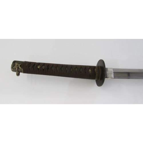 595 - Japanese Edo period Katana, partially signed Hoki No Kami Hirotaka (Meireki 1655-1658), with cutting... 