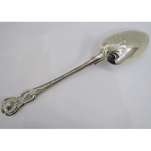 64 - Early Victorian silver Kings pattern gravy spoon, hallmarked London 1845, by Charles Lias, 82.4g/2.6... 