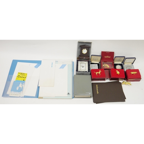 110 - Collection of Concorde memorabilia including branded note pads, a flight certificate dated 1995, ass... 