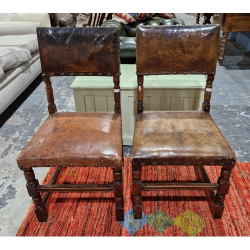 1143 - Antique oak side cabinet having two shelves enclosed by pair framed panel doors, all with lozenge ca... 