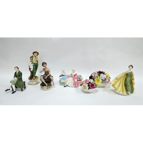 25 - Three Royal Doulton figures comprising a figure titled 'A Gentleman from Williamsburg' HN2227, vario... 