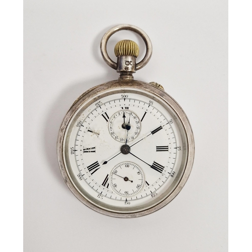 324A - Victorian silver pocket watch, hallmarked London, 1885, makers marks for Alexis Nicole, numbered 881... 