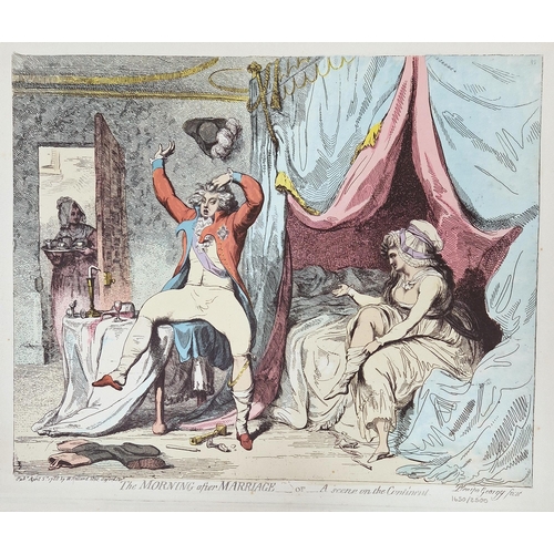 357 - A folio of 20th century limited edition coloured prints after James Gilray (1756-1815), comprising: ... 