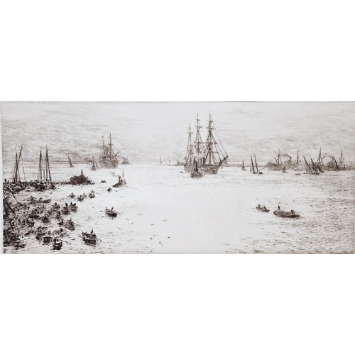 374 - After William Lionel Wyllie (1851-1931)
 Drypoint etching
 'The Bay of Naples', signed lower left, n... 