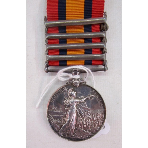 101 - Boer War Queens South Africa medal with South Africa 1901, Belfast, Laing's Nek and Relief of Ladysm... 