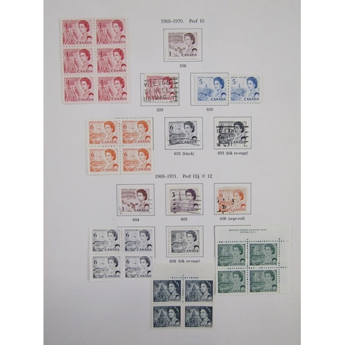 11 - SG Canada stamp album of mint and used QEII issues from 1967 to 1994. Definitives, commemoratives, b... 