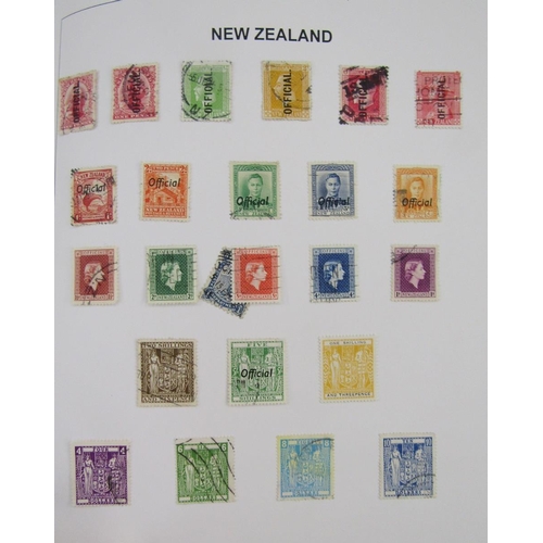 12 - Blue Crown New Zealand stamp album, mainly KGVI/QEII, of mostly mint & used definitives & commemorat... 