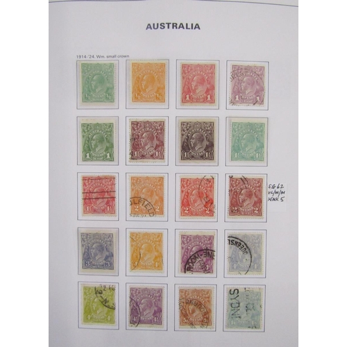 13 - Black Davo specialised Australia stamp album of mint & used KGV to late 1990s including ‘Roos’ and ‘... 