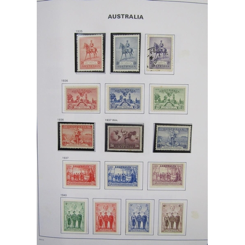 13 - Black Davo specialised Australia stamp album of mint & used KGV to late 1990s including ‘Roos’ and ‘... 