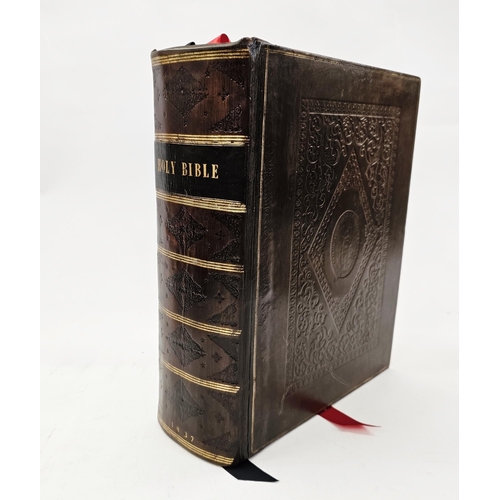 233 - Fine Binding - Holy Bible printed at the Pitt Press by John William Parker, Cambridge, 1837 - restor... 