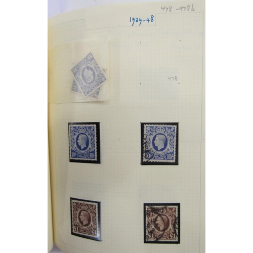 24 - GB stamps: Red album of QV to QEII definitives, commemoratives and officials, mostly used, including... 