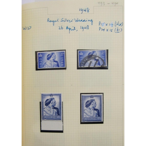 24 - GB stamps: Red album of QV to QEII definitives, commemoratives and officials, mostly used, including... 