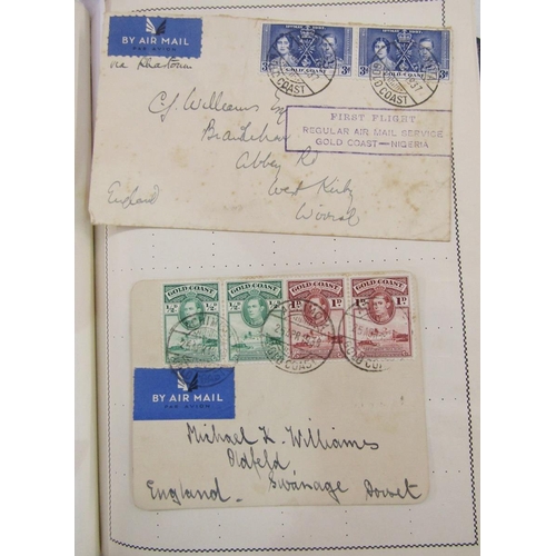 29 - All World stamps: Green Movaleaf in sleeve and red Strand album of mint & used, mostly definitives &... 