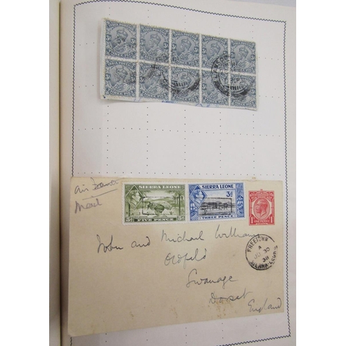 29 - All World stamps: Green Movaleaf in sleeve and red Strand album of mint & used, mostly definitives &... 