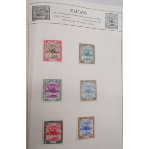 29 - All World stamps: Green Movaleaf in sleeve and red Strand album of mint & used, mostly definitives &... 