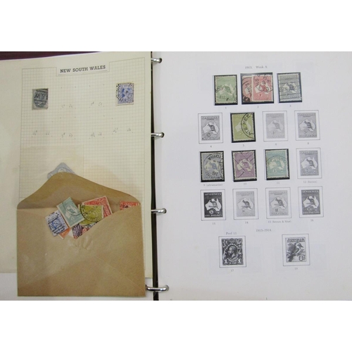 30 - Australian stamps: 3 albums of mainly mint and used definitives and commemoratives mostly from 1920s... 