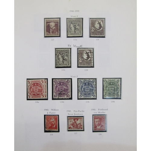 30 - Australian stamps: 3 albums of mainly mint and used definitives and commemoratives mostly from 1920s... 