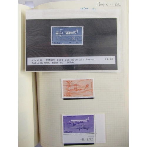 33 - Stamps of France: From 1948 to early 2000s most issues, both mint and used in black or navy blue “Po... 