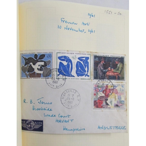 33 - Stamps of France: From 1948 to early 2000s most issues, both mint and used in black or navy blue “Po... 