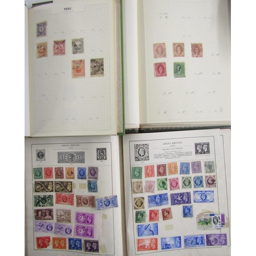 35 - All world stamps: Boxed accumulation in 7 albums and 4 stock-books of countries such as Argentina, B... 