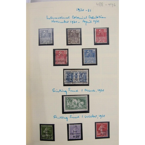 38 - Stamps of France: Comprehensive collection in album of mostly used definitives, commemorative and ot... 