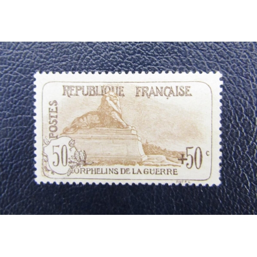 39 - Stamps of France: 1917-1919 War Orphans’ Fund mint 50c +50c Brown, SG 375, cat £275.