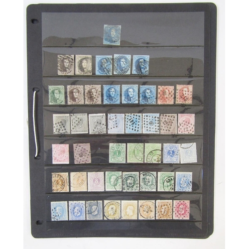 46 - Belgium and Belgian Congo stamps: accumulation of various issues, 1848 to 1950s on 7 stock sheets, m... 