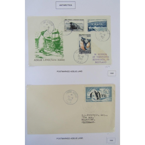 47 - Australian Antarctic Territory/Antarctica stamps: mint and used collection in well written-up, 140 p... 