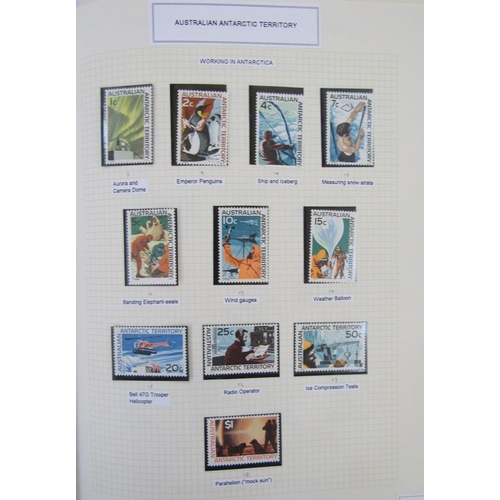 47 - Australian Antarctic Territory/Antarctica stamps: mint and used collection in well written-up, 140 p... 