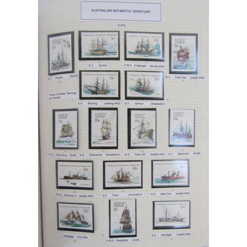 47 - Australian Antarctic Territory/Antarctica stamps: mint and used collection in well written-up, 140 p... 