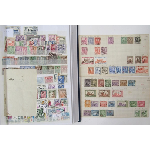 48 - French Colonies stamps: large blue stock book of definitives, commemoratives, postage due and local,... 