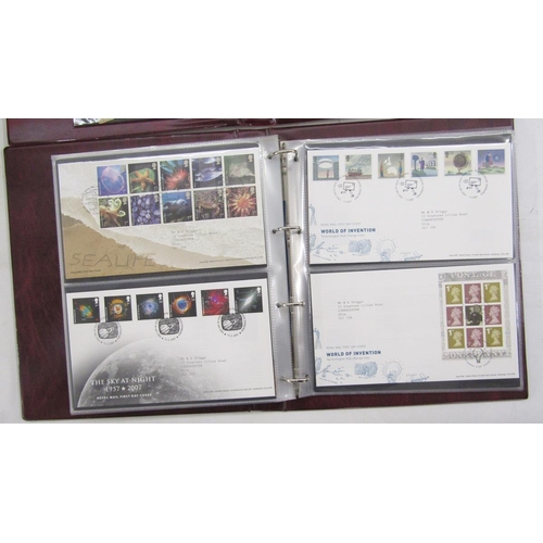 52 - GB Stamps: 1967-2016 cover collection in 8 Royal Mail maroon albums of mostly typed address, philate... 