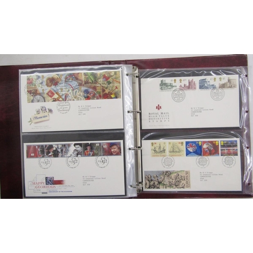 52 - GB Stamps: 1967-2016 cover collection in 8 Royal Mail maroon albums of mostly typed address, philate... 