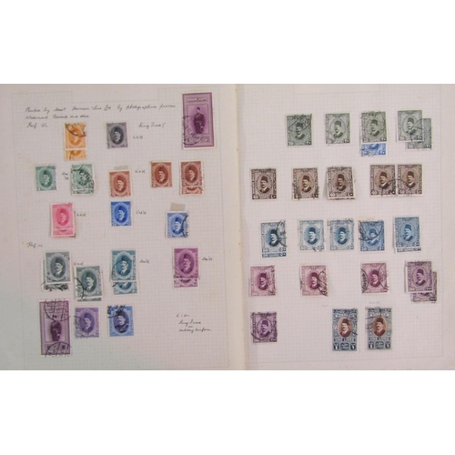 58 - Egypt stamps: Early to mid-period accumulation, mint and used, on remaindered pages with higher valu... 