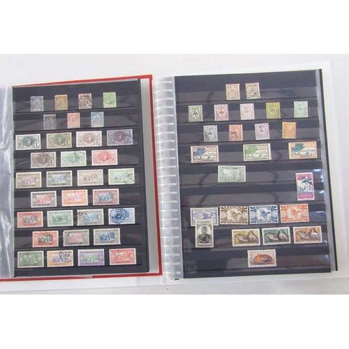 59 - French colonial stamps: Three binders, envelopes, sleeves, and 20+ stock-cards of early to more mode... 