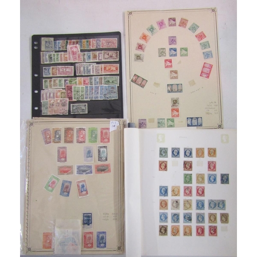 59 - French colonial stamps: Three binders, envelopes, sleeves, and 20+ stock-cards of early to more mode... 