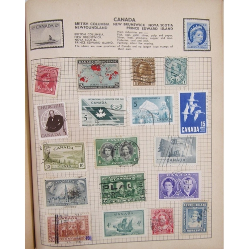 8 - All World Stamps: Green “Pelham” album mainly used definitives and commemoratives mostly from 1930s ... 