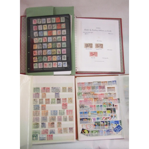 86 - GB, Br Empire/Commonwealth & world stamps: Large box of 9 albums/stock-books, 2 tins, sleeves, and p... 