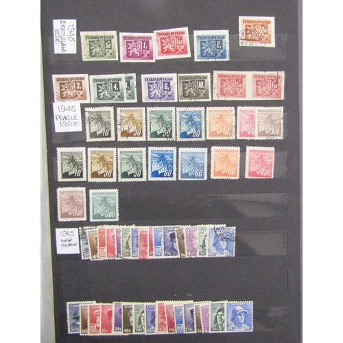 9 - Stamps of Austria & Czechoslovakia. Austrian mint in album from 1945 to 1980s with complete sets wit... 