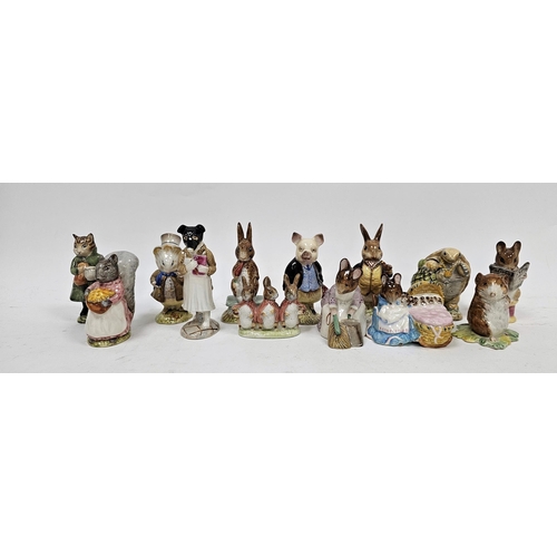 12 - Collection of Beswick Beatrice Potter figures including 'Hunca Munca', 'Goodie Tiptoes', 'Flopsy, Mo... 