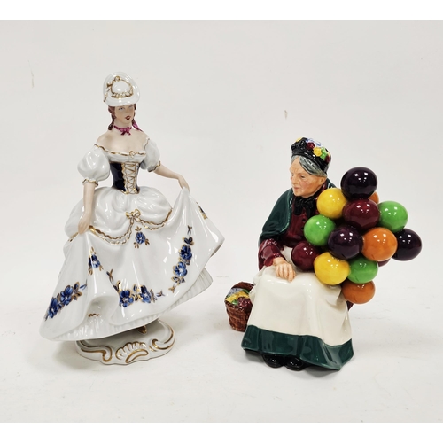 8 - Royal Doulton figure of 'The Old Balloon Seller', printed green marks, HN1315, 19.5cm high and a Roy... 