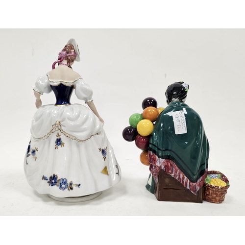 8 - Royal Doulton figure of 'The Old Balloon Seller', printed green marks, HN1315, 19.5cm high and a Roy... 