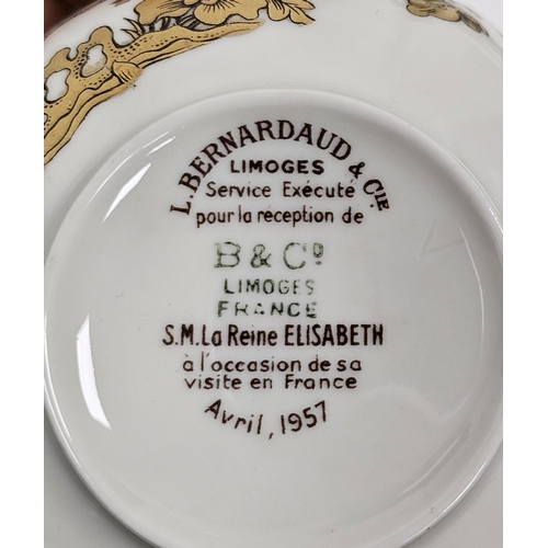 12 - Extensive Limoges Bernardaud (B&C) porcelain 'Elizabeth' Golden Phoenix pattern part dinner and tea ... 