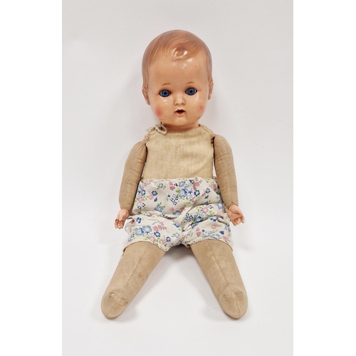 149 - Rheinische Gummi Una Celluloid doll, Fabrik Co, circa 1940 with a photograph of the original owner t... 